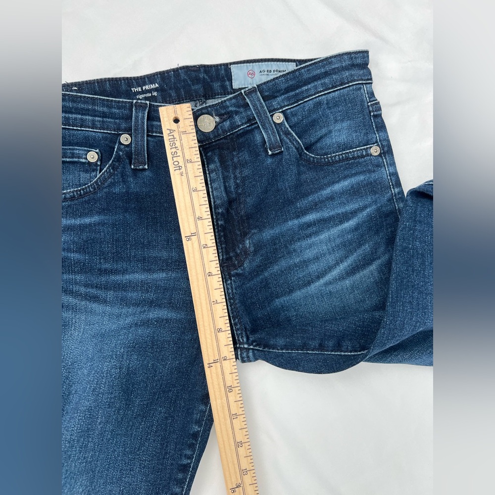 AG Adriano Goldschmied The Prima Cigarette Leg AG-ED Denim Jeans Women’s 26R - Picture 12 of 15